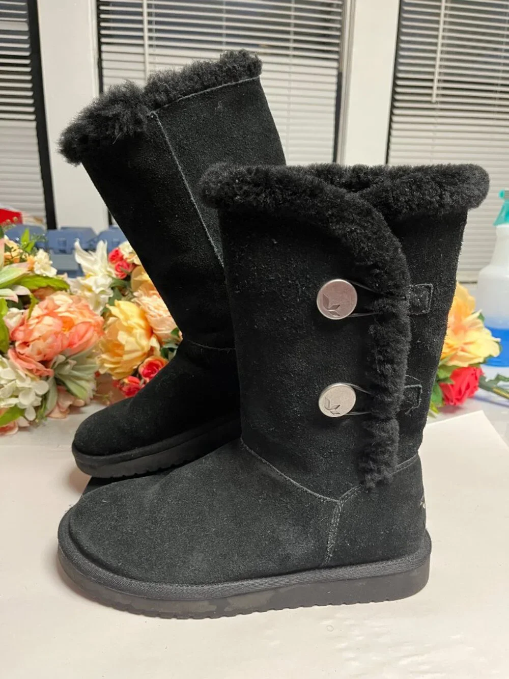 Koolaburra by UGG Victoria Tall Boots Black Size 7